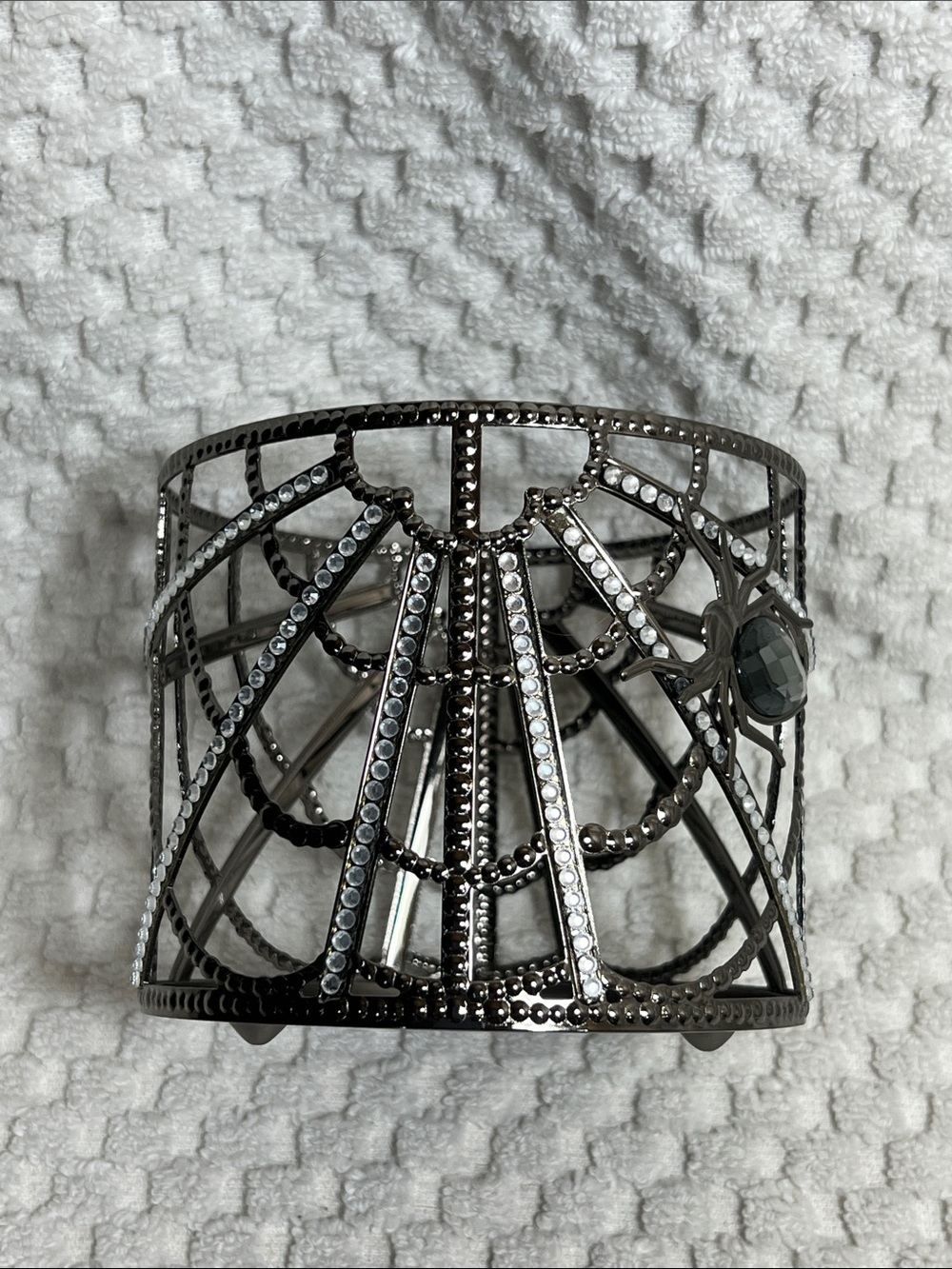 Bath and Body Works Halloween Sider Web 3 Wick Candle Sleeve
